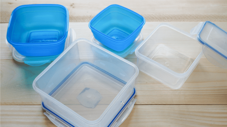 reducing the amount of plastic containers inside your home