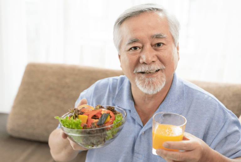 fresh cut salads and juices for seniors